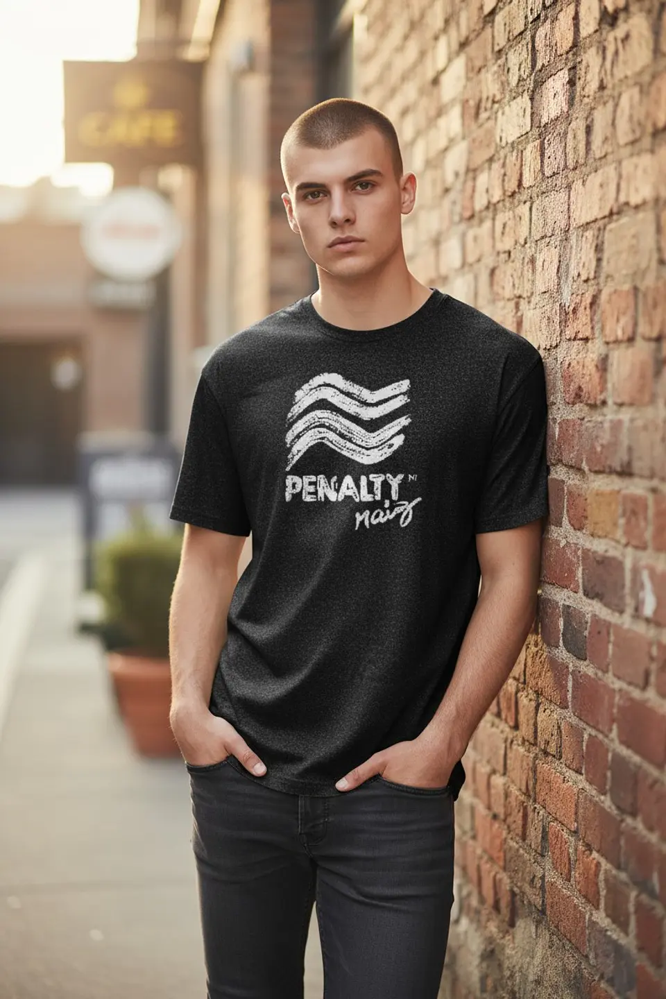 Polera Penalty Raiz Brush Negro 4