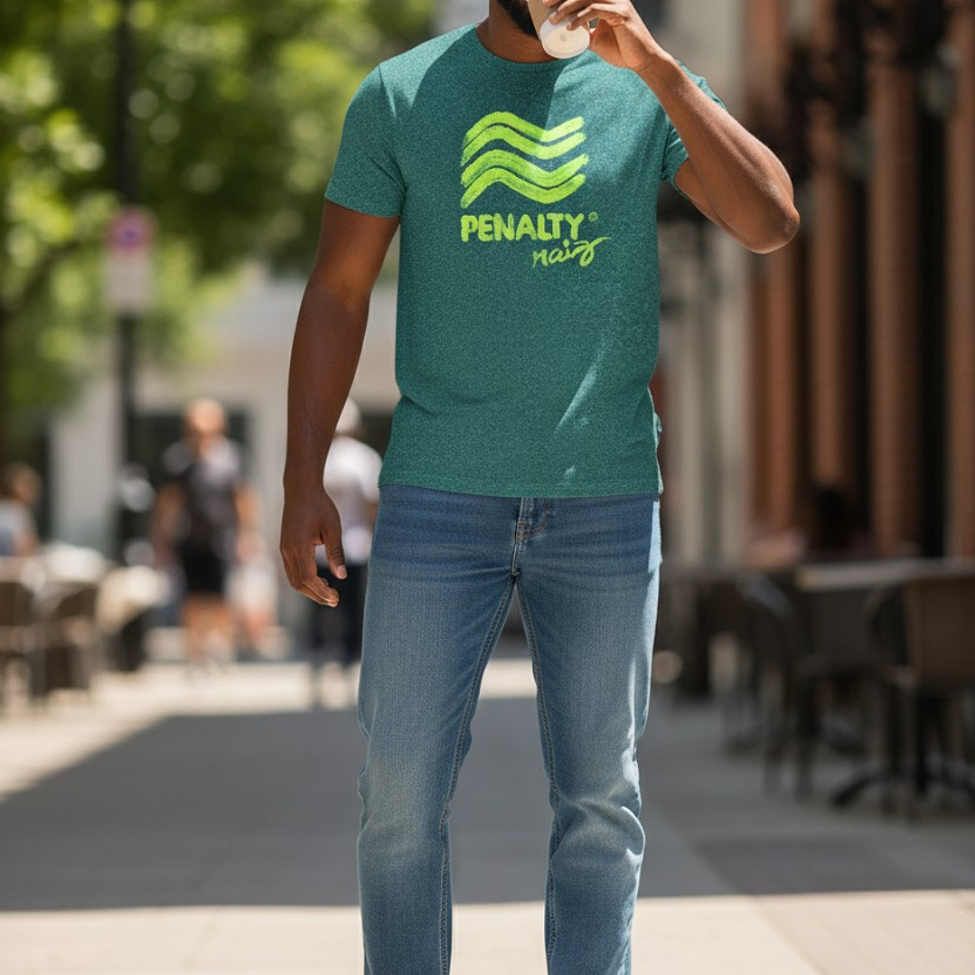 Polera Penalty Raiz Brush Petroleo 2