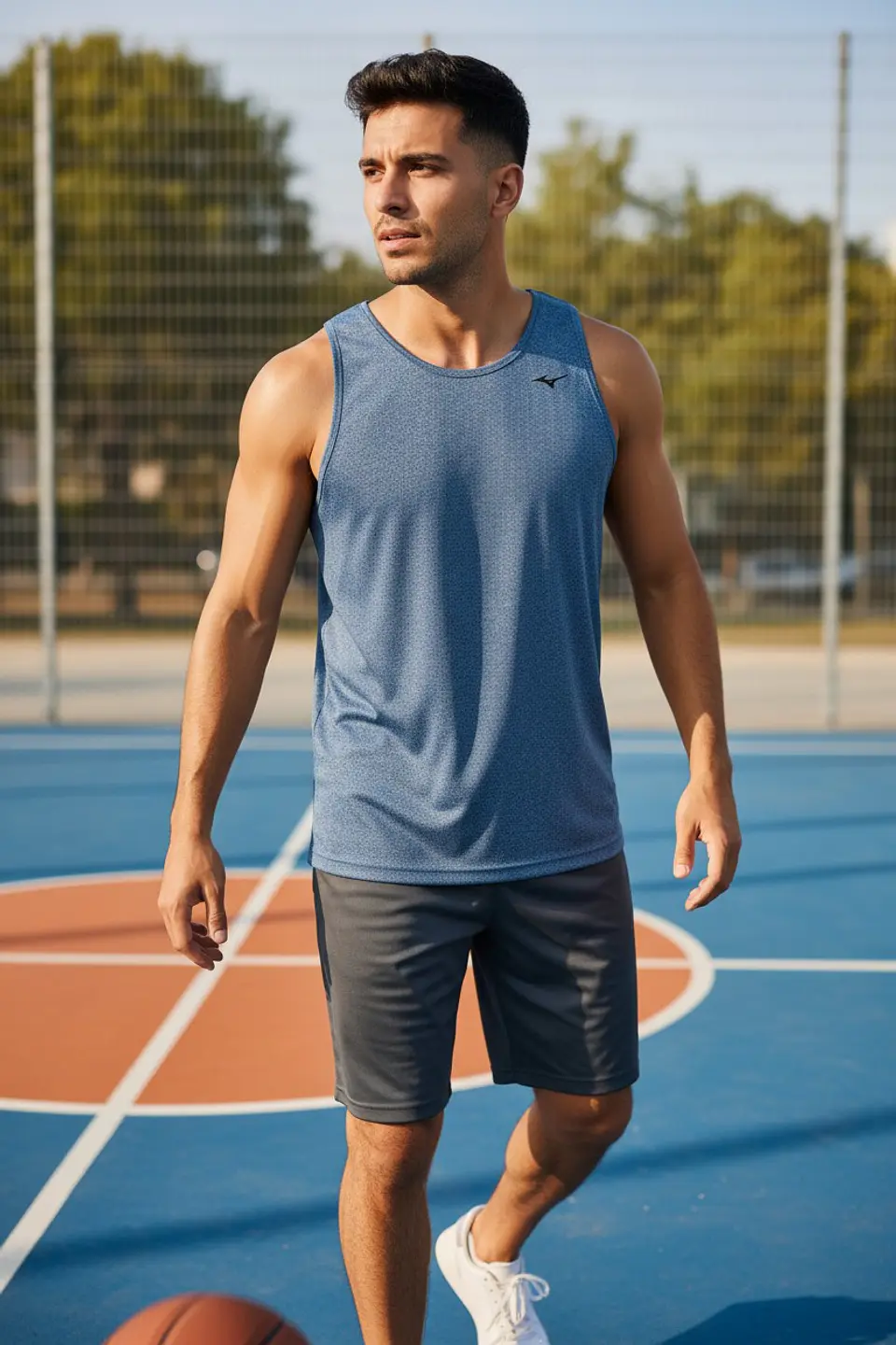Polera Sin Manga Penalty Duo Gris 5