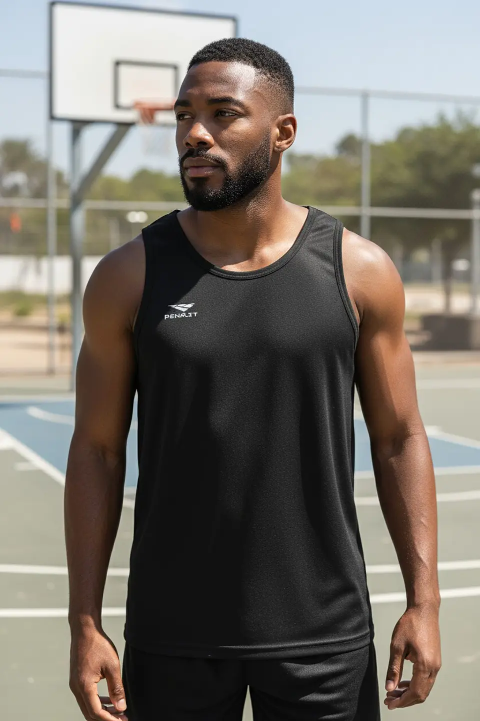 Polera Sin Manga Penalty X Negro 5