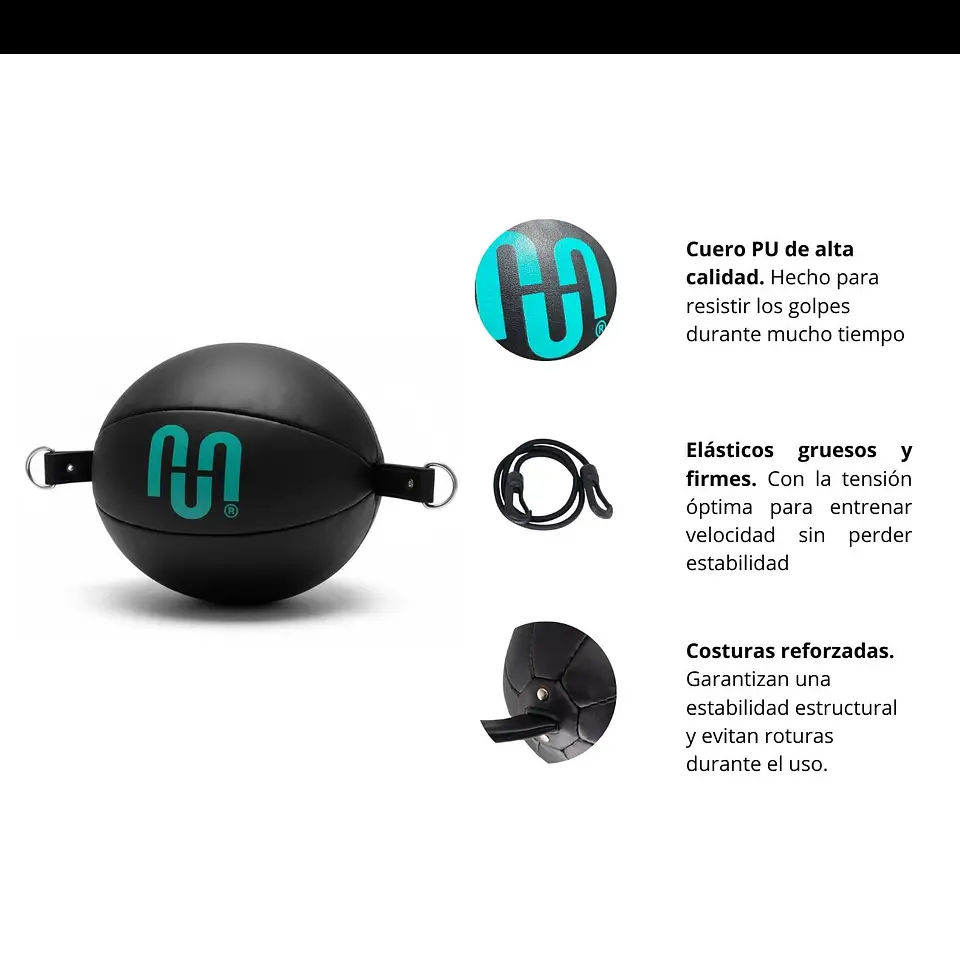 Pera Box Muuk Con Elastico Negro/Turquesa 3