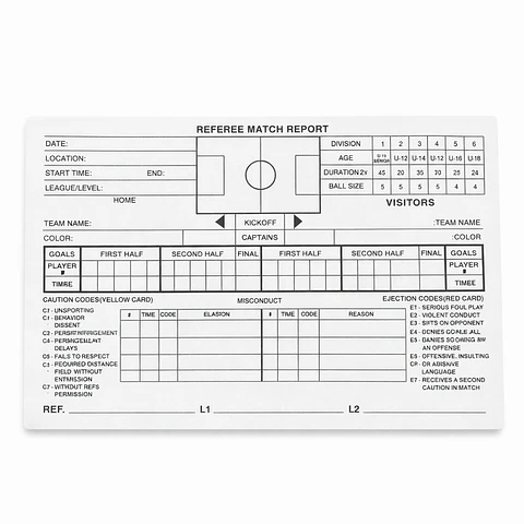 Papeleta de Arbitro