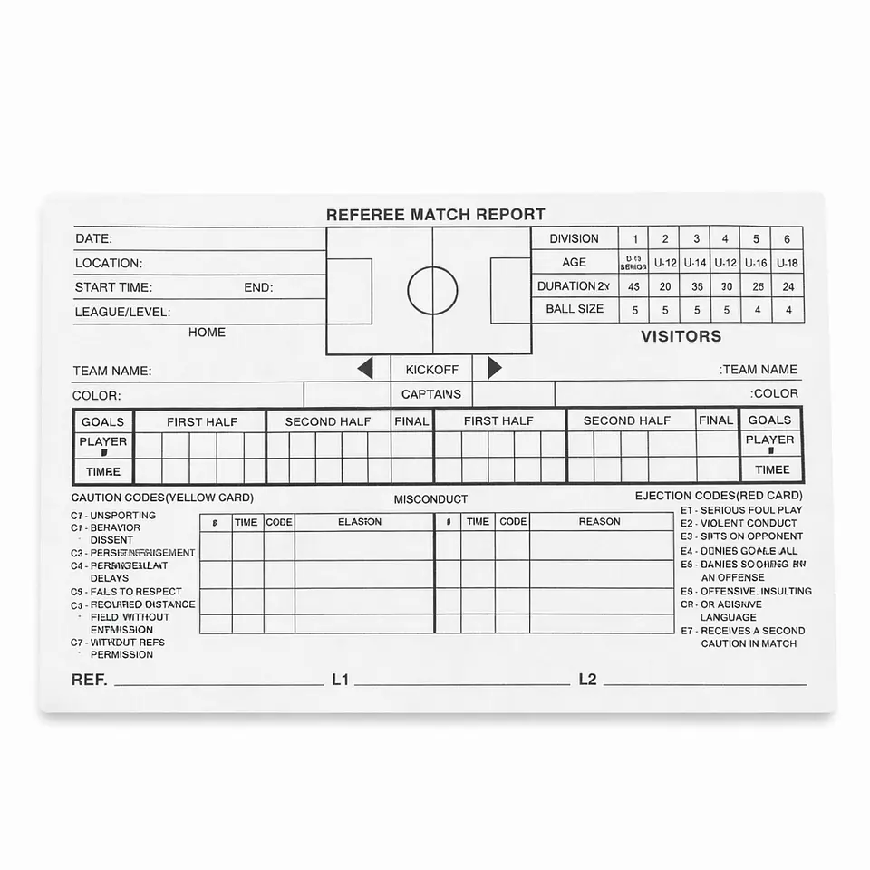 Papeleta de Arbitro 1