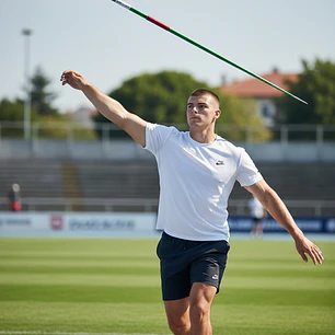 Jabalina de Aluminio Atletismo Entrenamiento Verde 
