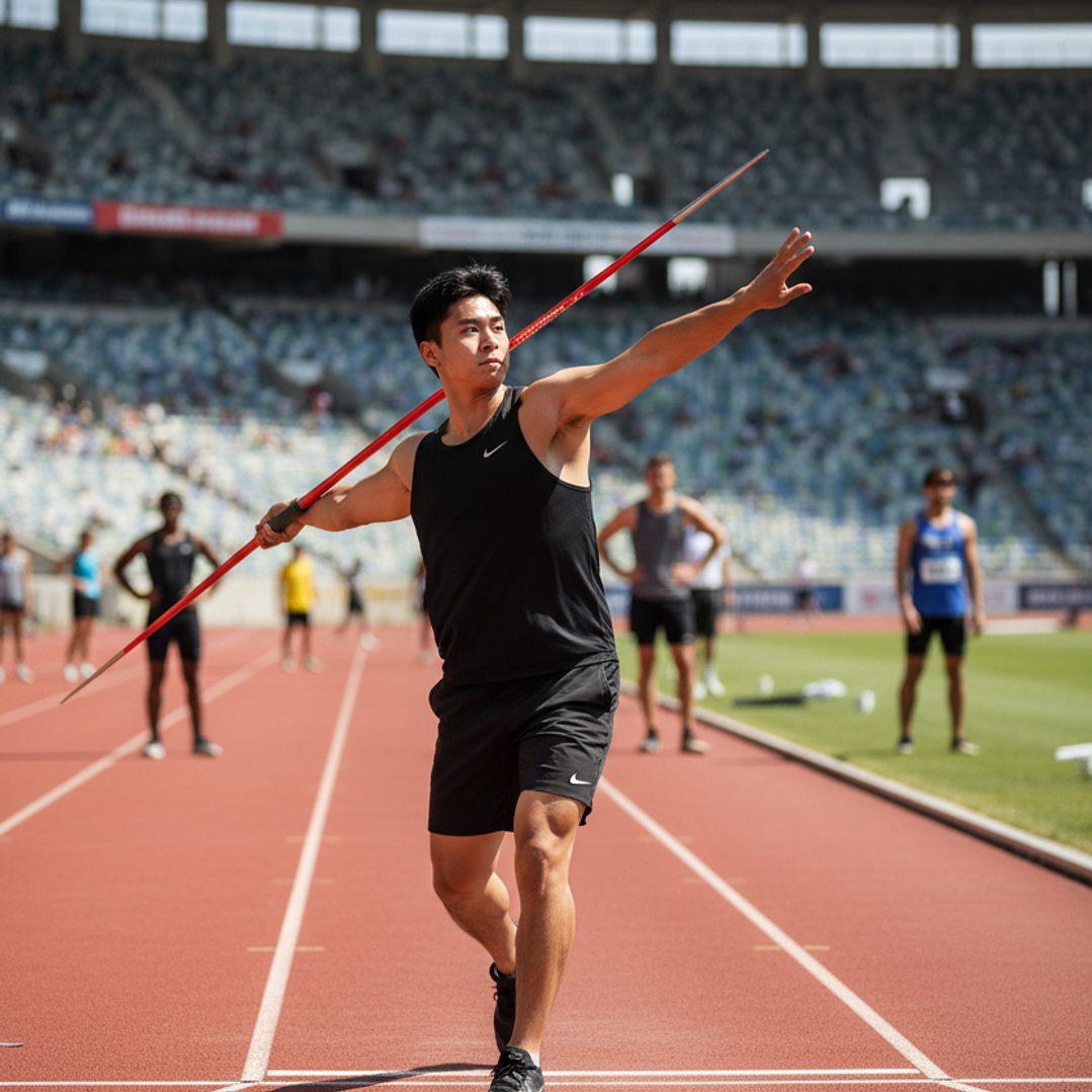 Jabalina de Atletismo Aluminio para Competicion IAAF 7