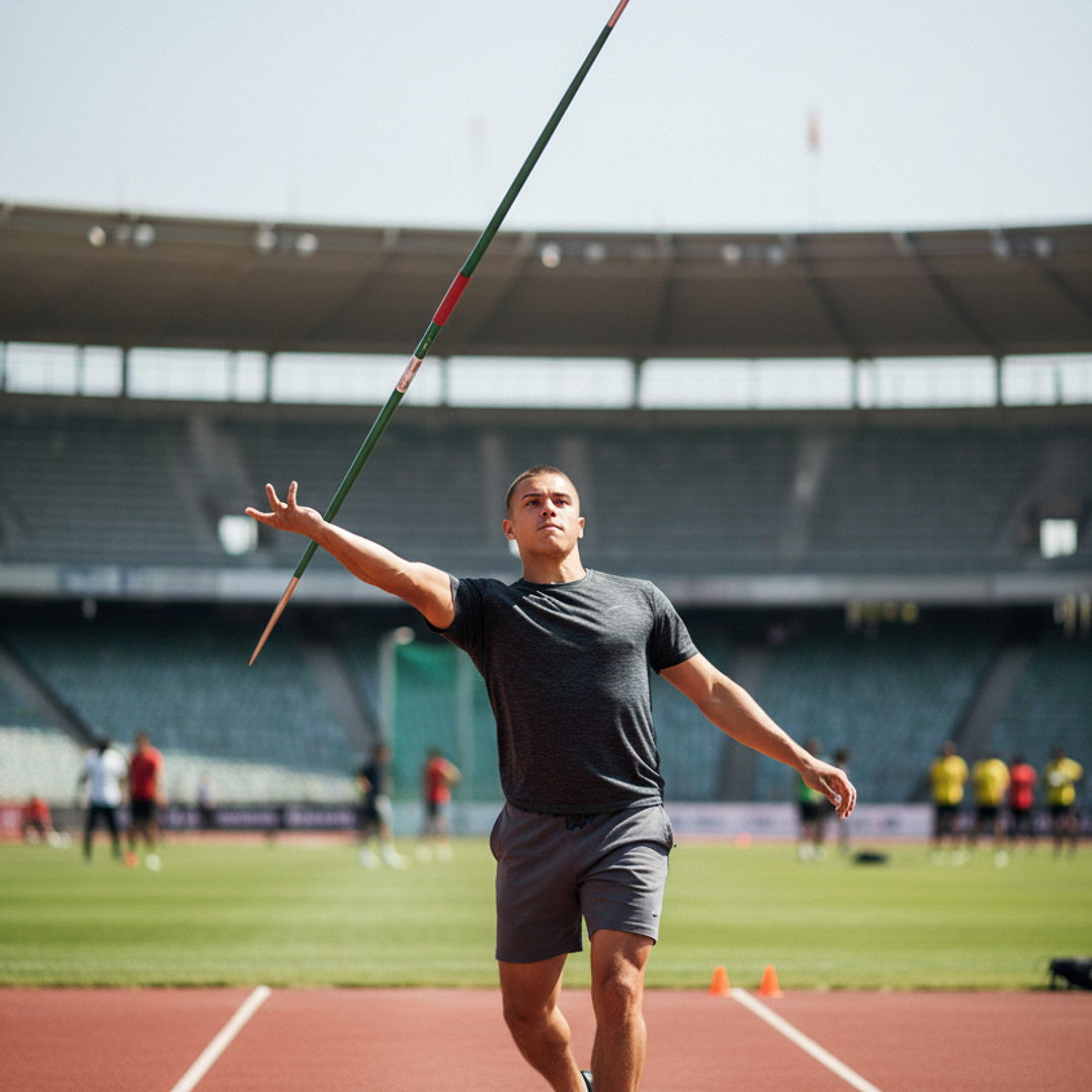 Jabalina de Atletismo Aluminio para Competicion IAAF 9