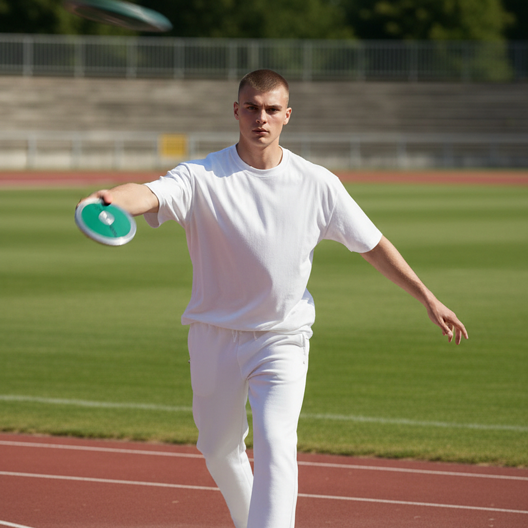 Disco de Lanzamiento Atletismo Vinex Acero Galvanizado 0.6KG 2