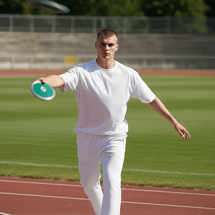 Disco de Lanzamiento Atletismo Vinex Acero Galvanizado 0.6KG