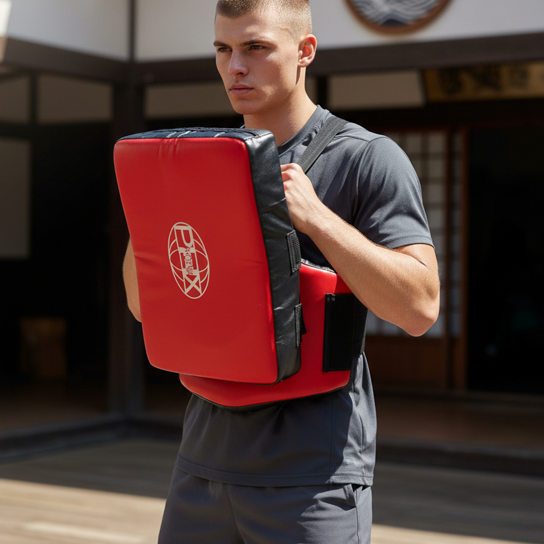 Escudo de Artes Marciales Phoenix Irani Curvo 47x29x7.5 cm 2