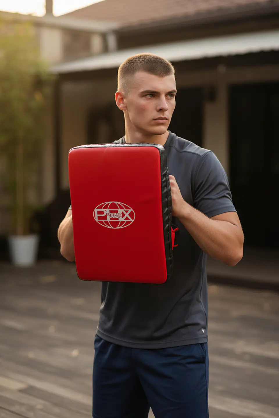 Escudo de Artes Marciales Phoenix Irani Curvo 47x29x7.5 cm 3