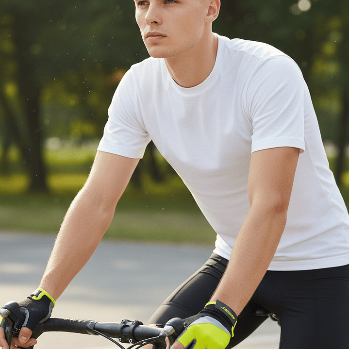 Guantes de Ciclismo Corto Best Amarillo/Negro  3