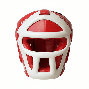 Cabezal de Artes Marciales Super Star con Rejilla Rojo