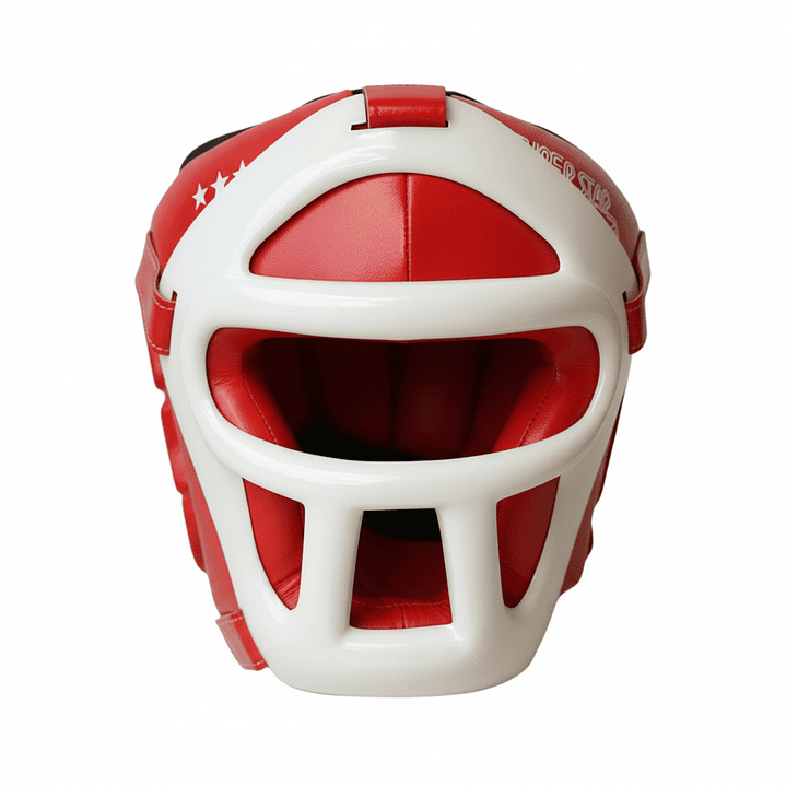 Cabezal de Artes Marciales Super Star con Rejilla Rojo 2