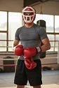 Cabezal de Artes Marciales Super Star con Rejilla Rojo - Miniatura 4