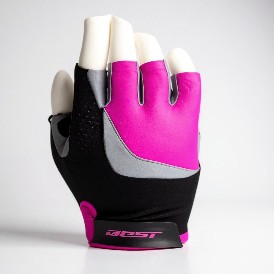 Guantes de Ciclismo Corto Best Fucsia/Negro Talla M 1