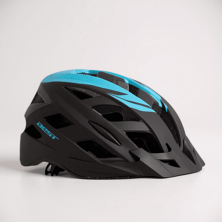 Casco de Ciclismo Best 37165 con Luz NG/AZ  1