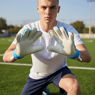 Guante de Arquero Olymphus Apolo Blanco-Azul 