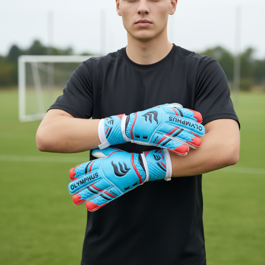 Guante de Arquero Olymphus Apolo Blanco-Azul  3