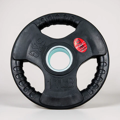 Disco Olimpico de Goma Circular con Aza 5 Kg