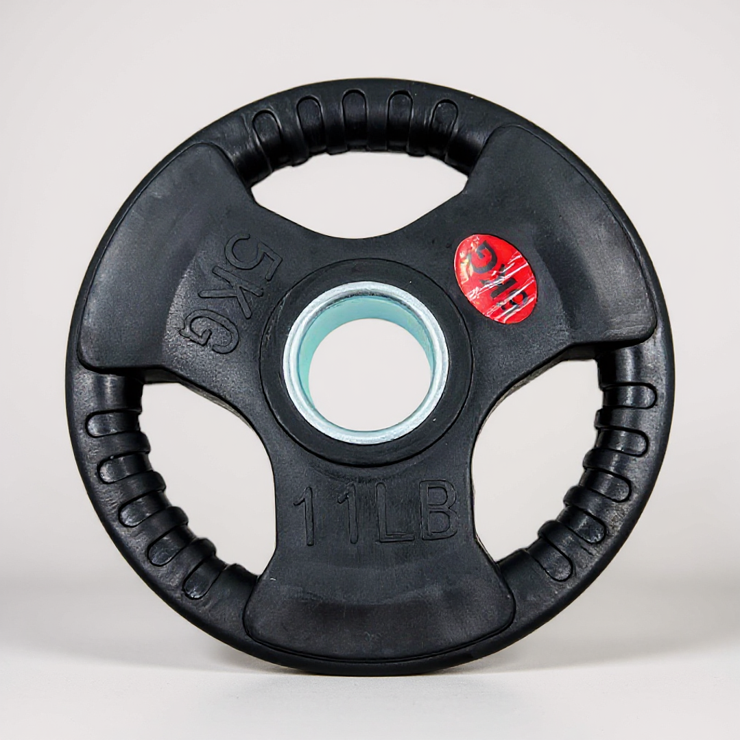 Disco Olimpico de Goma Circular con Aza 5 Kg 1