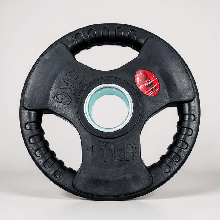 Disco Olimpico de Goma Circular con Aza 5 Kg 1