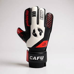 Guante de Arquero Cafu Protector Erus Ferula Negro Rojo 