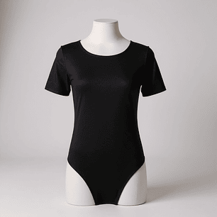 Malla de Gimnasia  Lycra Manga Corta Negro 