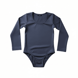 Malla de Gimnasia Lycra Manga Larga Azul 