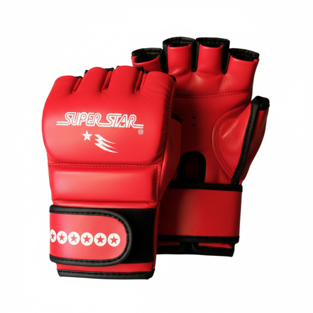 Guantillas de MMA Super Star Rojo  1