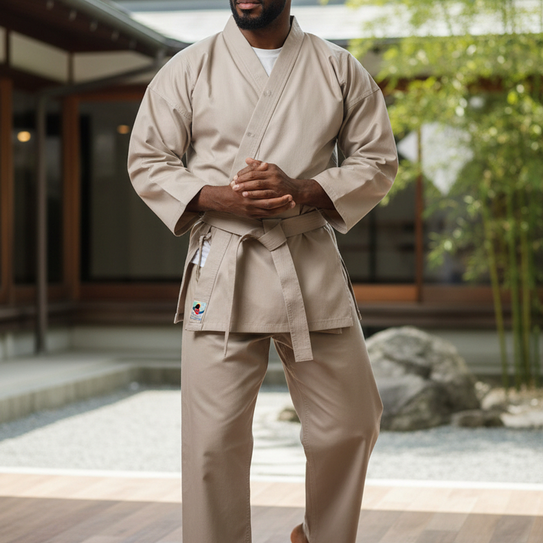 Traje de Karate Okami Blanco 150 cm 3