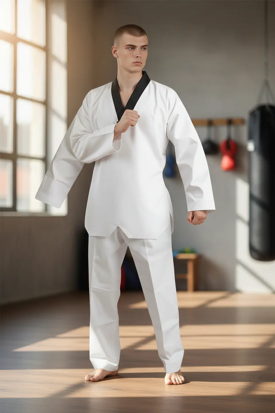 Traje de Taekwondo Blanco  3