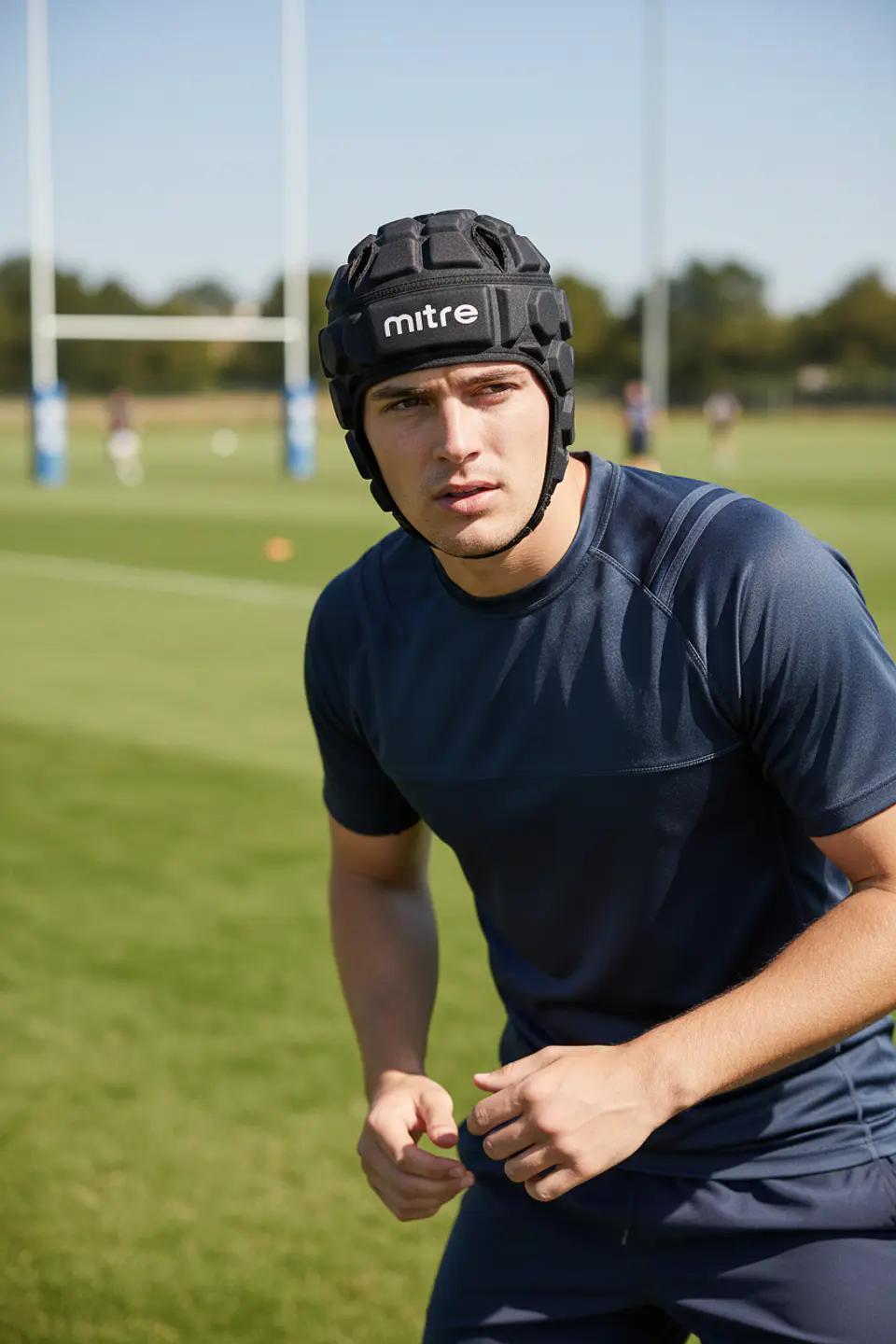 Casco de Rugby Mitre Premier Negro 3