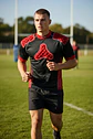 Hombrera de Rugby Mitre Premier Academy Armour Negro-Rojo - Miniatura 3
