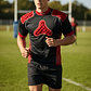 Hombrera de Rugby Mitre Premier Academy Armour Negro-Rojo - Miniatura 3