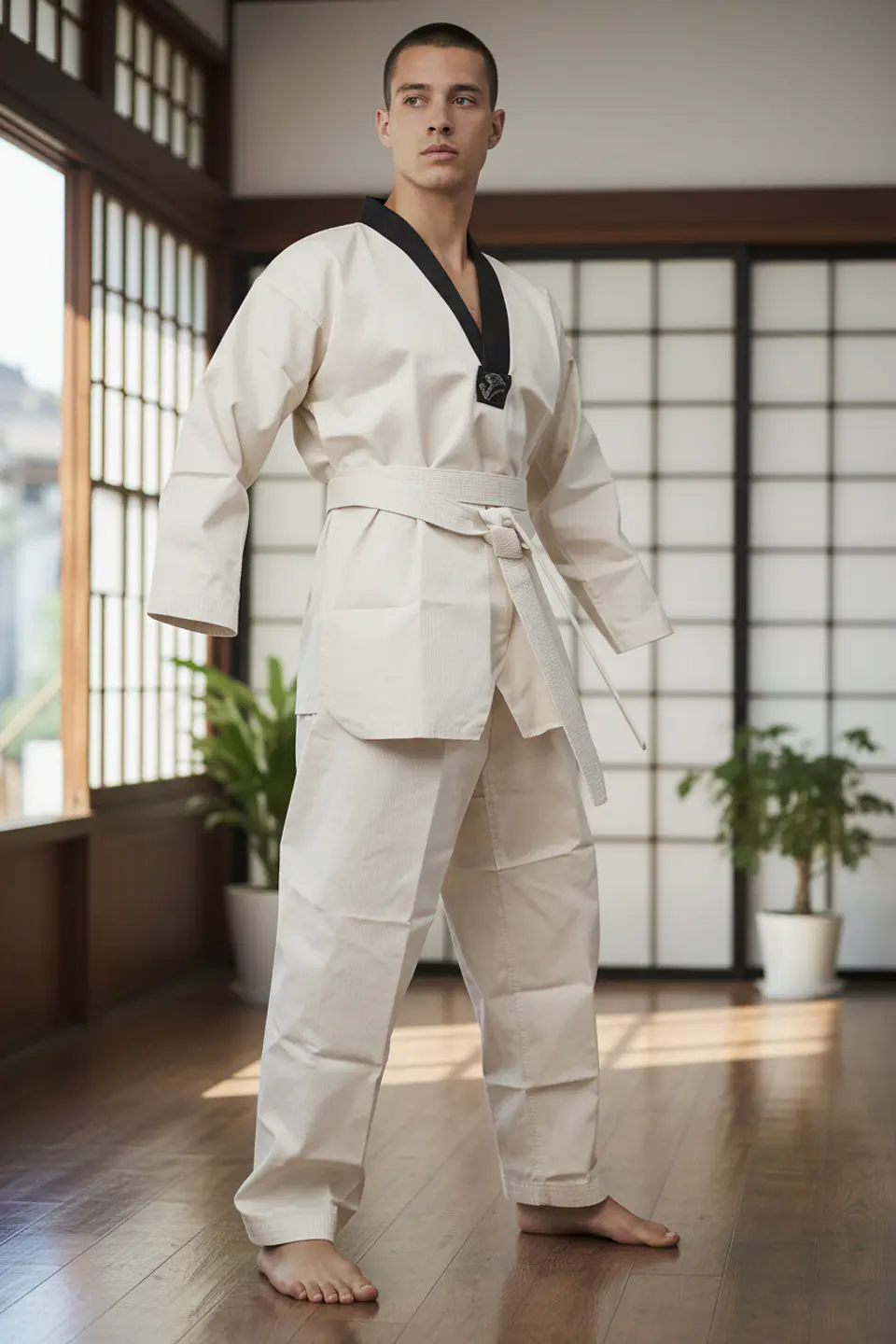 Traje de Taekwondo Okami Blanco 4