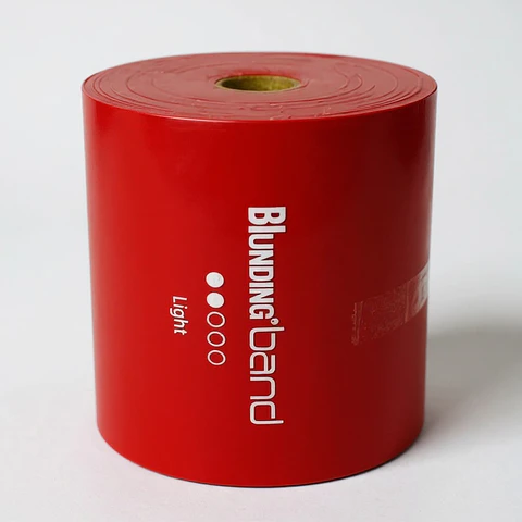 Banda Elastica Blunding Rollo Light 0.20mm 45 mts Rojo