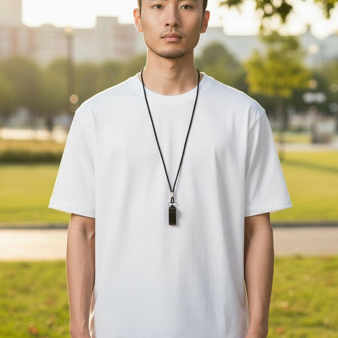 Silbato de Entrenamiento Plastico Runick con Cordon 3