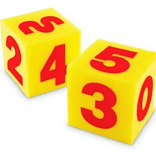 Dados de Espuma 13x13x13 cm 2 unid