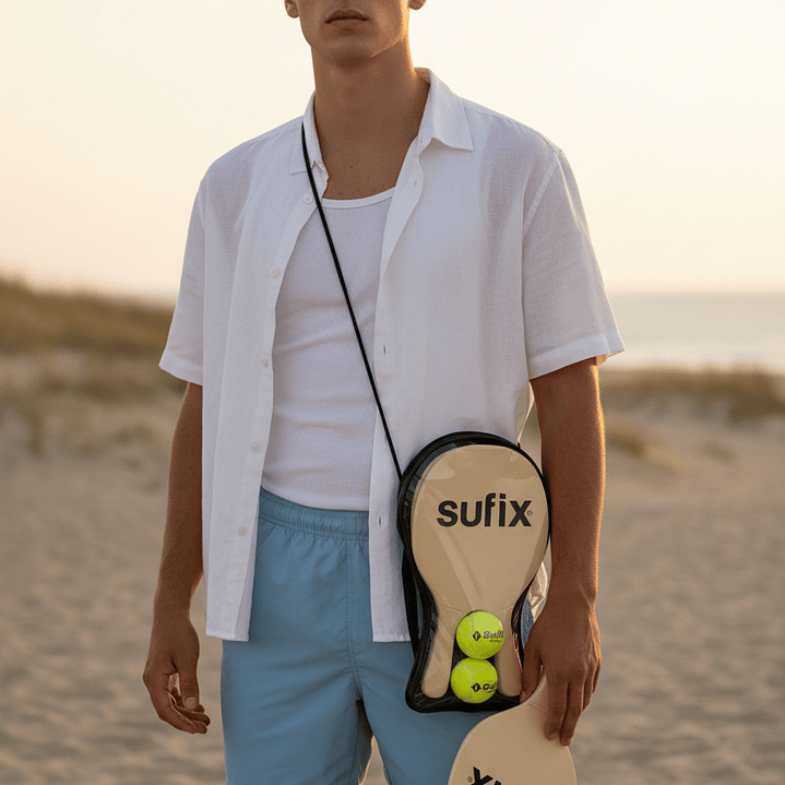 Paletas de Playa Terciado Sufix con 2 Pelotas 3