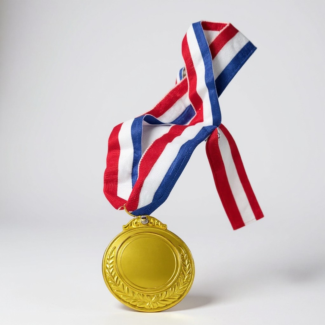 Medalla Generica Dorada c/Cinta Tricolor 2