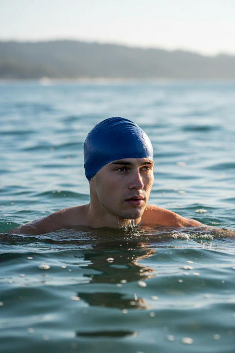 Gorro de Natacion Hydro 804 Silicona Super Soft Azul