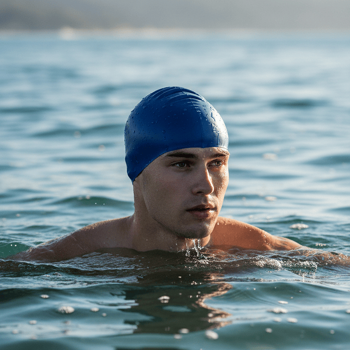 Gorro de Natacion Hydro 804 Silicona Super Soft Azul 2