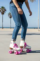 Patin Artistico Holly Sport Base Goma Color Crema Rosado - Miniatura 3