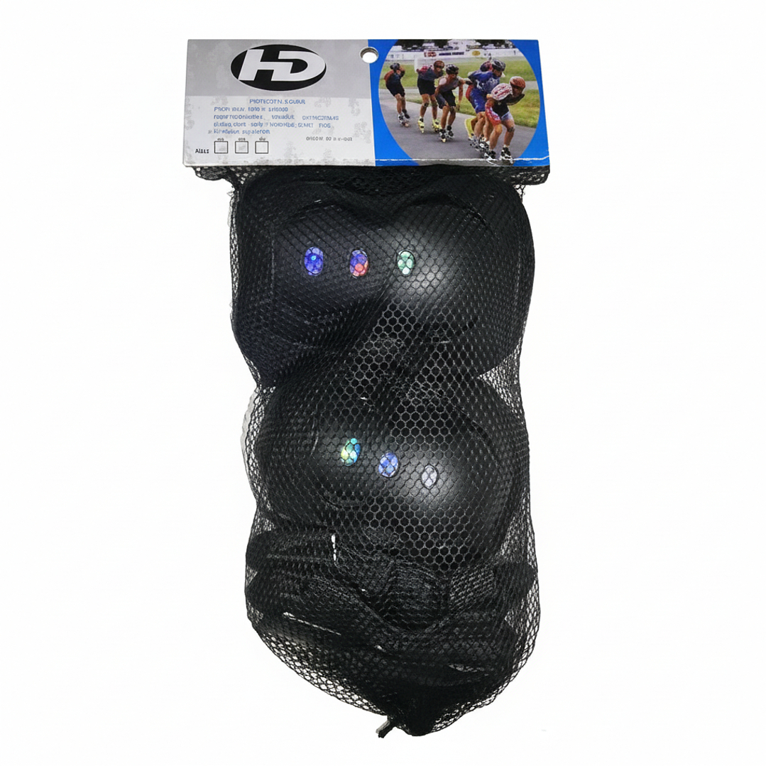 Set de Proteccion de Patin Infantil HD Negro 1