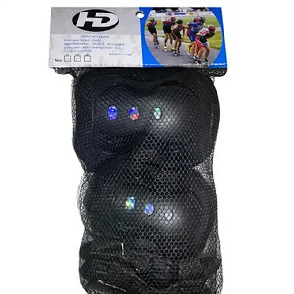 Set de Proteccion de Patin Infantil HD Negro 2