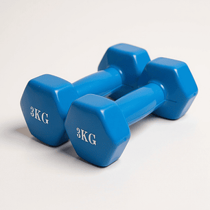 Mancuernas Vinilo Nacional 2x3 kg