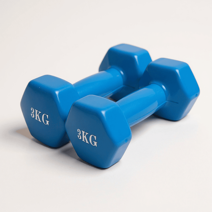 Mancuernas Vinilo Nacional 2x3 kg 2