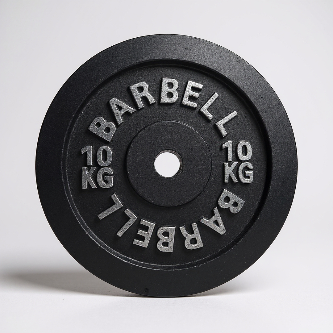 Disco de Fierro Preolimpico Barbell 10 Kg 1