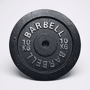 Disco de Fierro Preolimpico Barbell 10 Kg