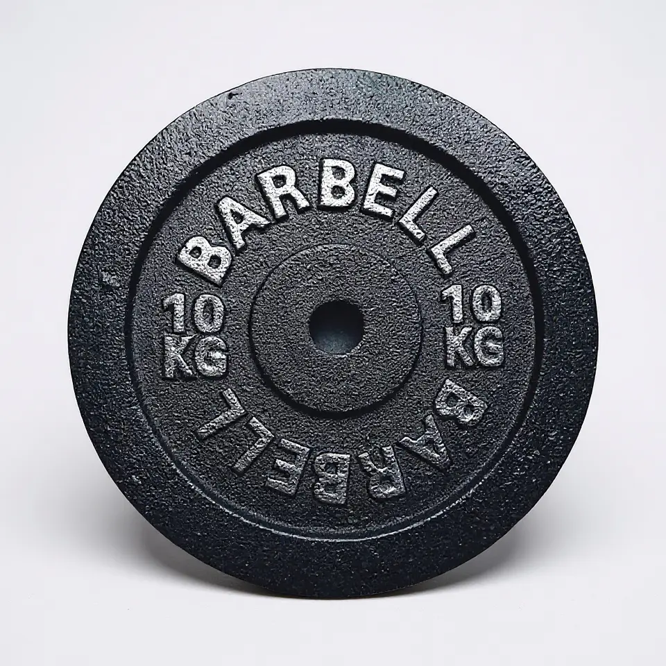 Disco de Fierro Preolimpico Barbell 10 Kg 2